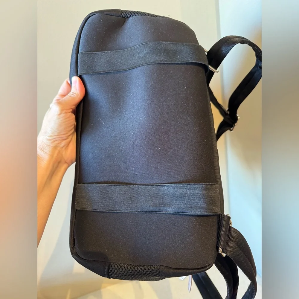 Stella & Dot Black Quilted Backpack